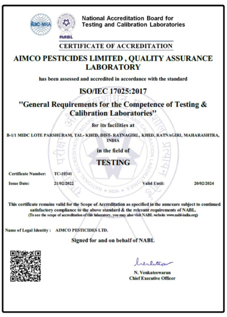Aimco Rd Quality Control @ Aimco Pesticides